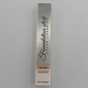 Color Changing Foundation Stick Ivory White .46oz with Brush NEW